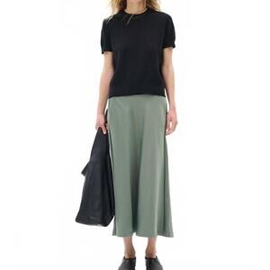 NEW INWEAR women's midi skirt in agave green